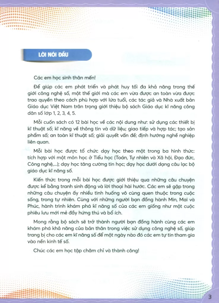 GIÁO DỤC KĨ NĂNG CÔNG DÂN SỐ LỚP 4
